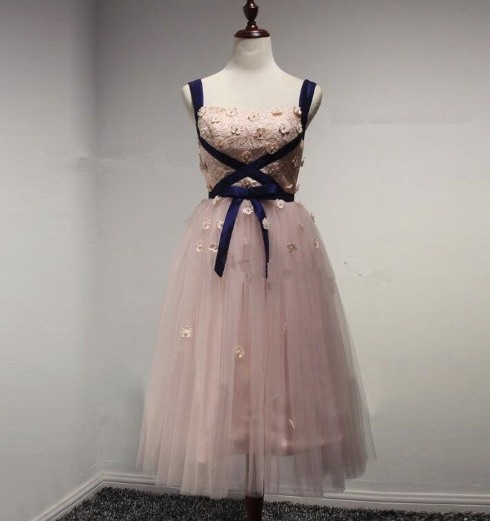 Pink Short Wedding Party Dresses, Unique Style Formal Dress, Short Prom Dresses