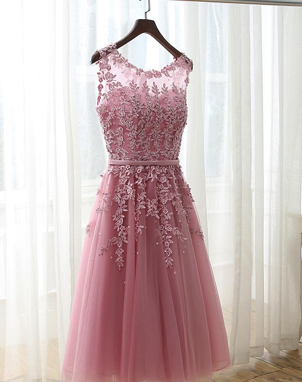 dark pink wedding dress