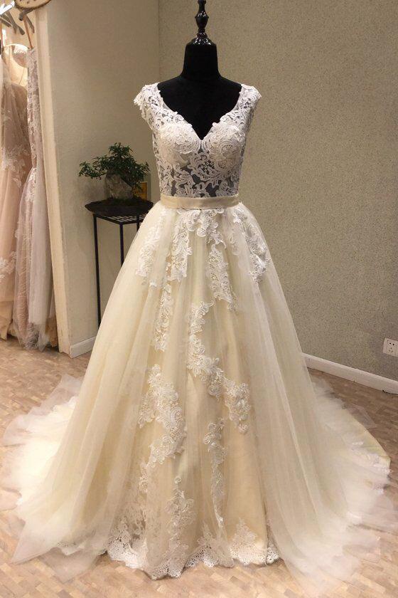 beautiful ivory wedding dresses