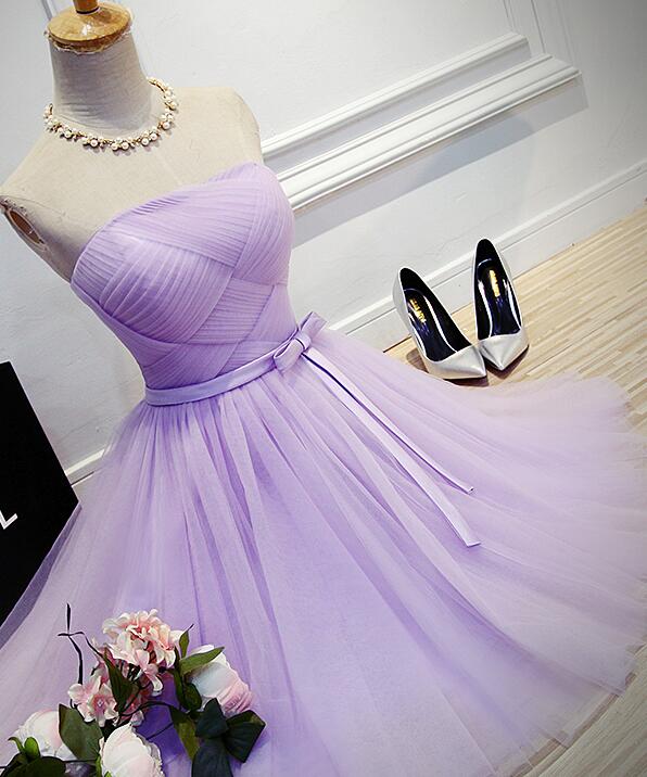 short bridesmaid dresses 2019 Short Sleeve V-Neck Chiffon A-Line Bridesmaid Dress in Dove Gray, Dove Gray / 12