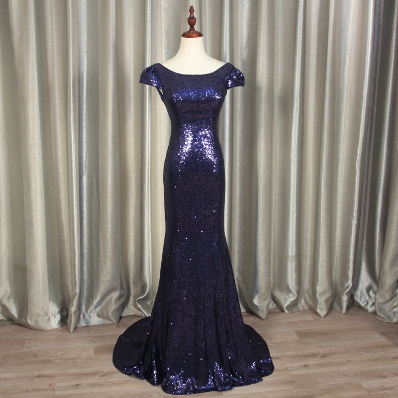 Beautiful Blue Sequins Mermaid Party Dress, Formal Dress 2020