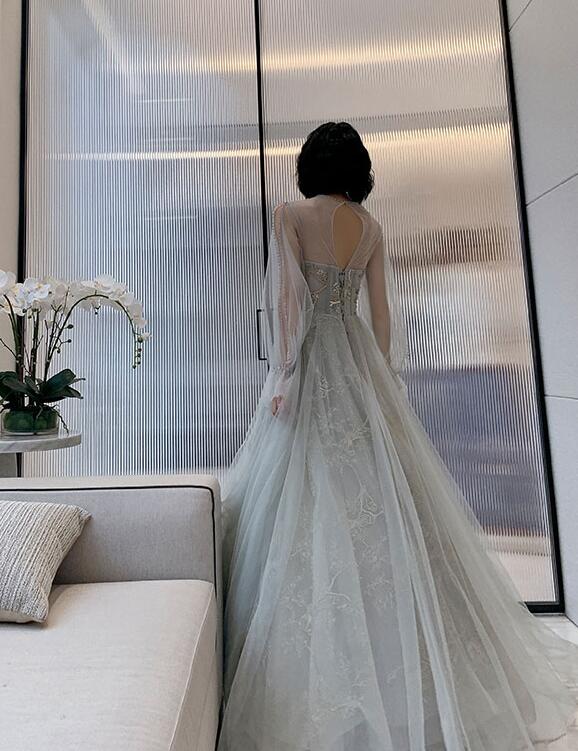Beautiful Halter Tulle A-line Off Shoulder Floral Long Evening Dress ...