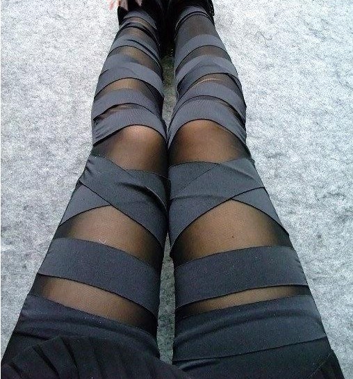 Black Sexy Punk Stripes Leggings, sexy black leggings, Leggings 2014, black Leggings