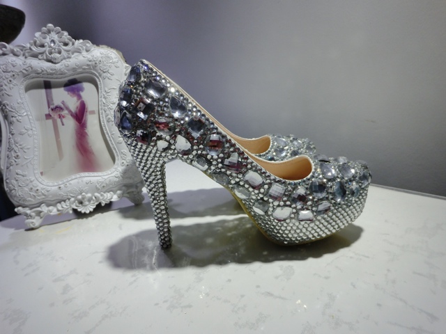 Shiny And Gorgeous High Heels With Rhinestone, High Heels, Women High Heels