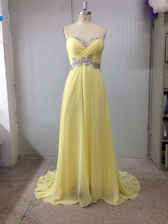 2015 2014 Sweetheart Sheath Floor Length Rhinestone Daffodils Zipper Prom Dress/party Dress/evening Dress /homecoming Dress/ball Gown