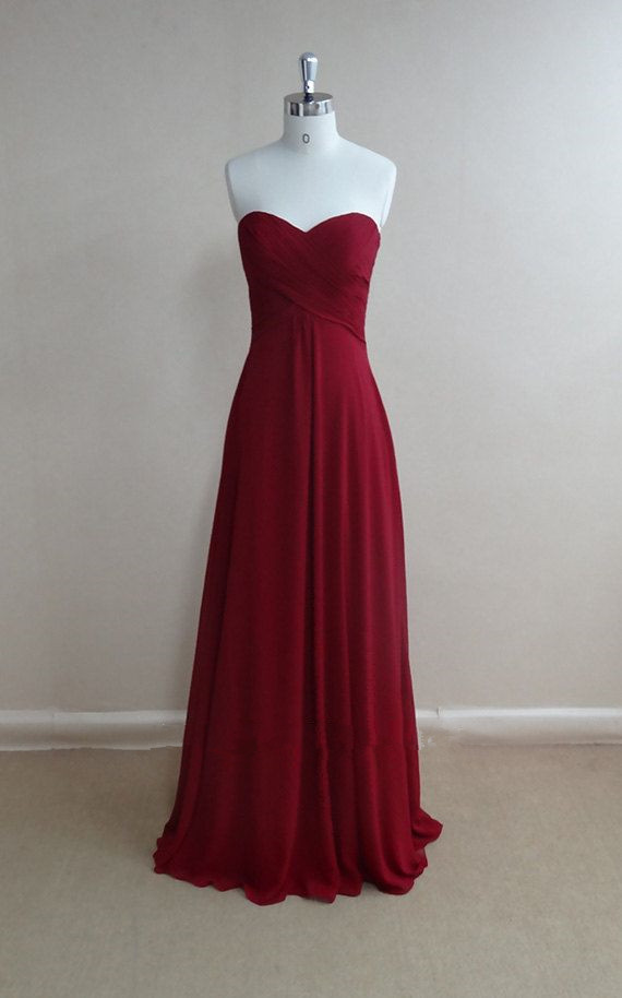 Simple And Pretty Burgundy Prom Dresses 2017, High Quality Prom Gown 2017, Bridesmaid Dresses, Evening Dresses, Formal Dresses(color#44)