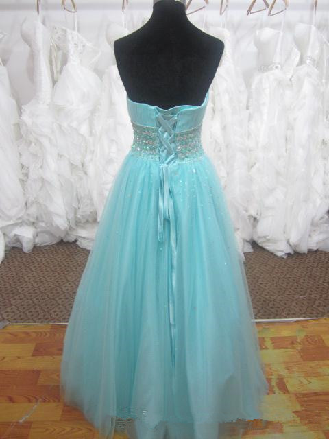 Pretty Blue Handmade Tulle Long Prom Gown 2015, Blue Prom Dresses ...