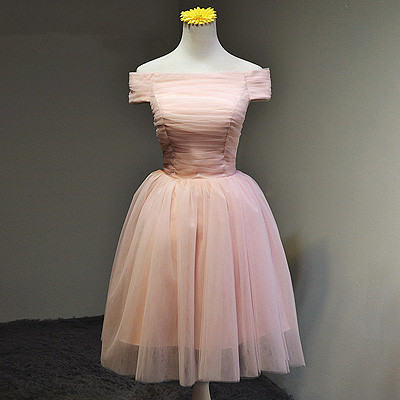 baby pink short dress