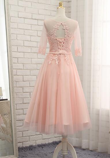 Baby pink shop tea dress