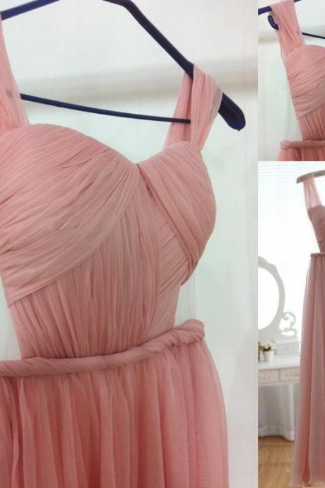 High Quality Handmade Light Pink Prom Dresses, Pink Prom Dresses, Long Prom Dresses, Bridesmaid Dresses