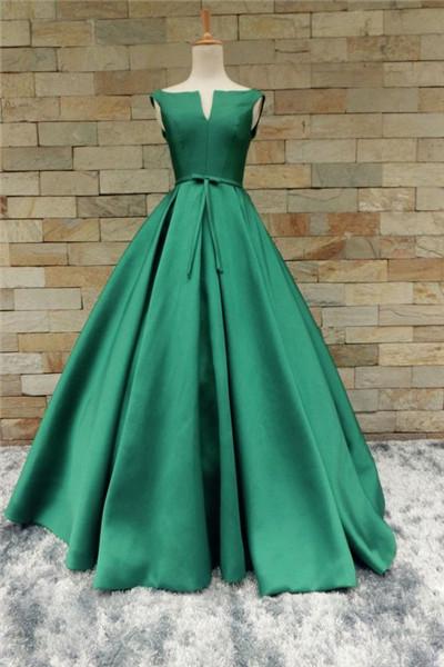 Dark Green Prom Dresses, Beautiful Long Gowns, Formal Dresses 2018