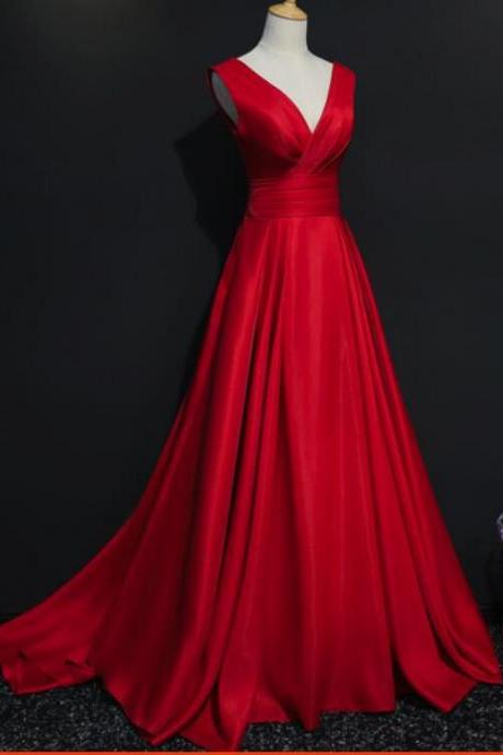 Red Prom Dresses, Red Party Dresses, Formal Gowns, Prom Dress 2018