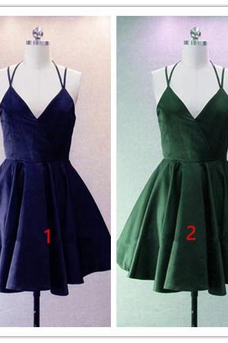 Cute Straps Short Prom Dress, Lovely Party Dress, Junior Prom Dress