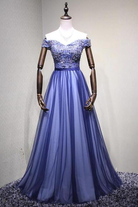 Blue Prom Dress 2019, Lovely Party Dress 2019,formal Gowns
