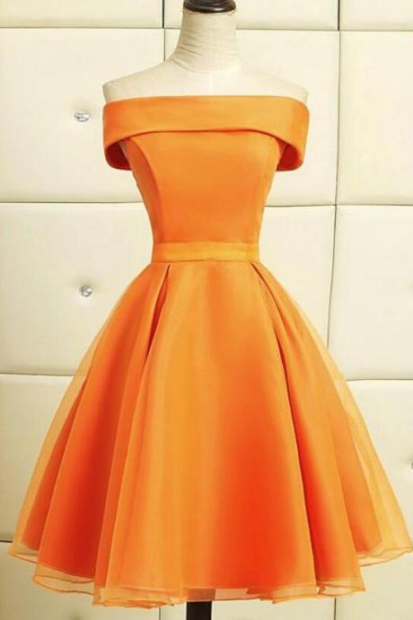 Lovely Organza Beautiful Knee Length Party Dress 2019, Short Homecoming Dresses