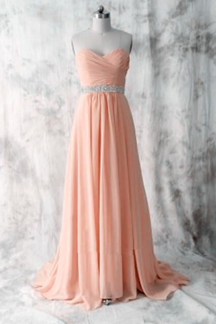 Simple Cute Handmade Pink Sweetheart Prom Dresses, Prom Dresses 2016, Party Dresses, Evening Gowns