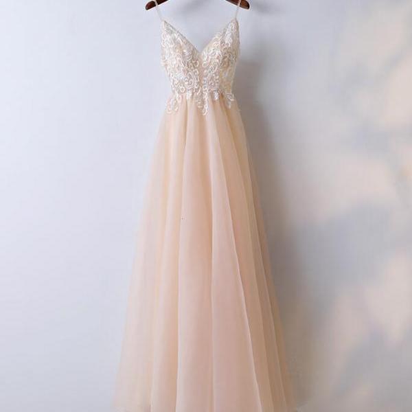A Line Spaghetti Straps Lace High Low Black Prom  Dress With Half Sleeves LBQ3160 main image 1