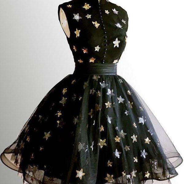 black star homecoming dress Sparkling Tassel Square Neck Star Sequin Open Back Homecoming Dress P3 –  PreppyDress