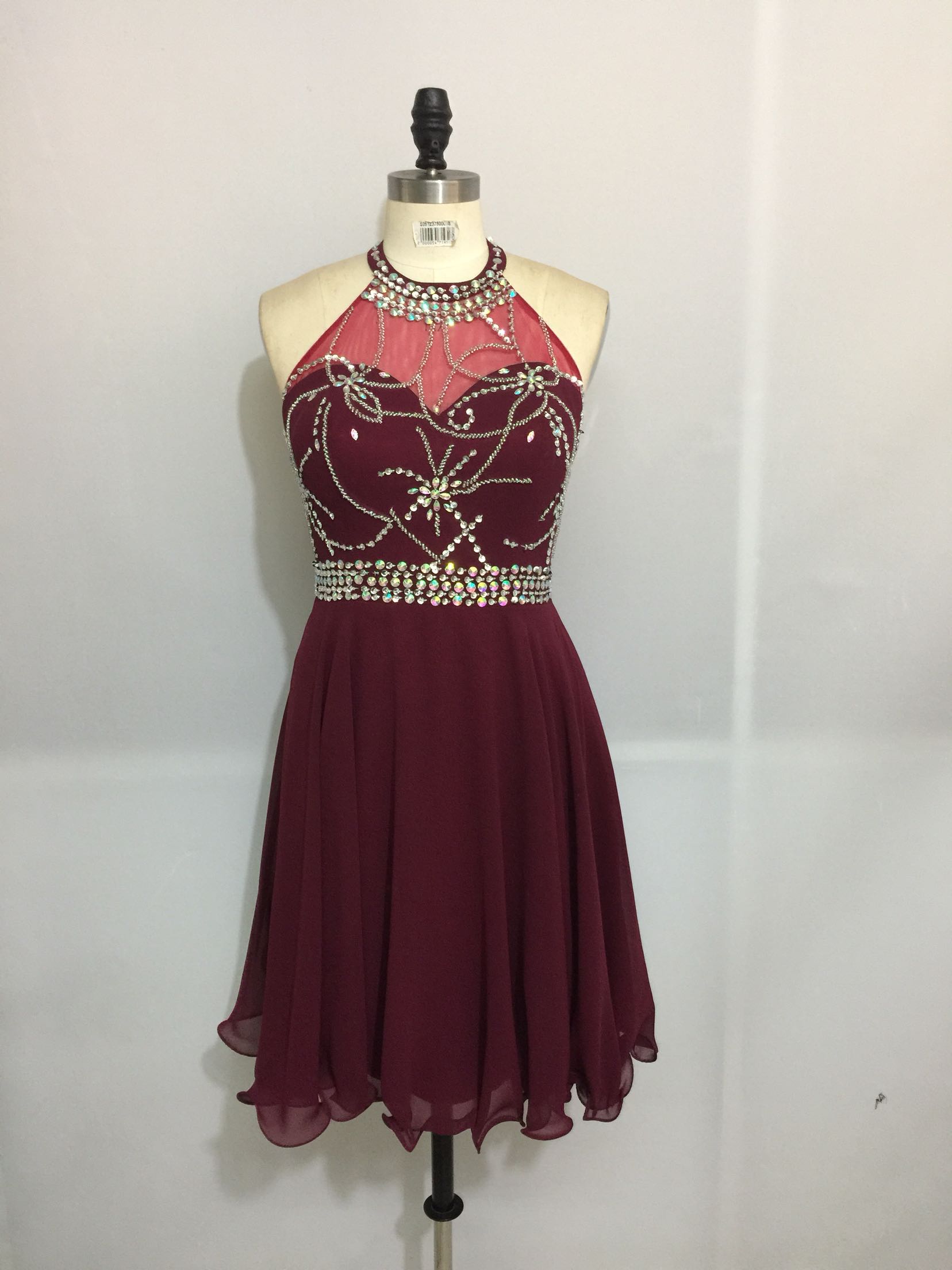 Short Maroon Homecoming Dress main image 1